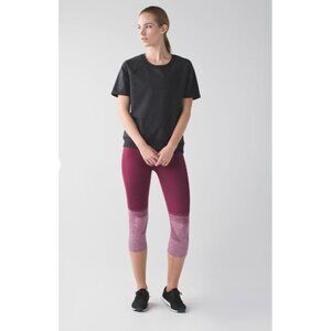 Lululemon Women's Seamlessly Street Crop Heathered Legging in Heathered Dashing